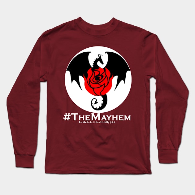 TheMayhem Hashtag White Long Sleeve T-Shirt by Deathlilly522